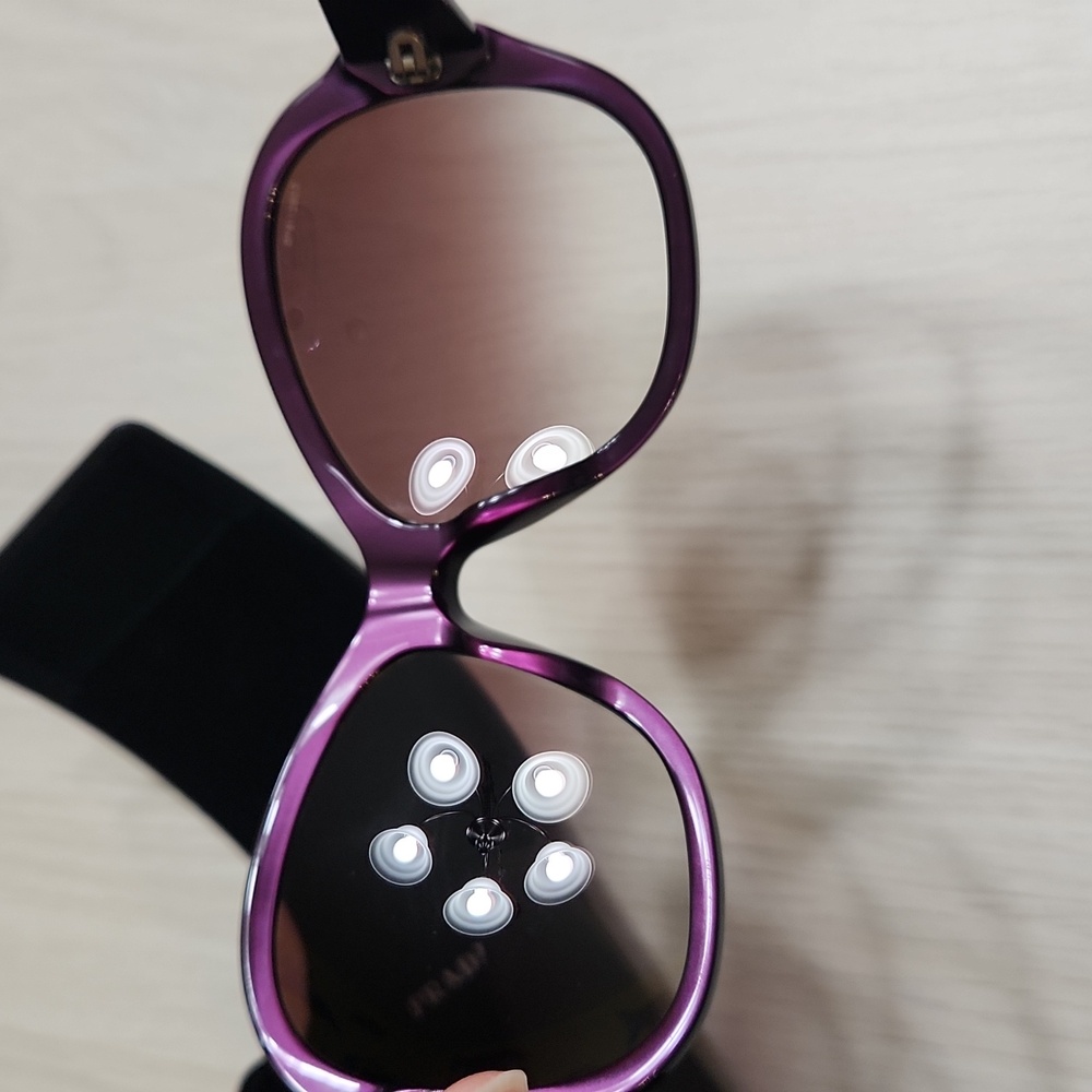 PRADA Sunglasses 👓 Deep Plum 😎💜 Oversized w/ case - Picture 10 of 12
